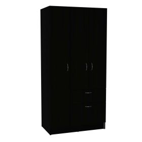 Cartagena Armoire, One Drawer, Metal Rod, Five Shelves, Double Door Cabinet